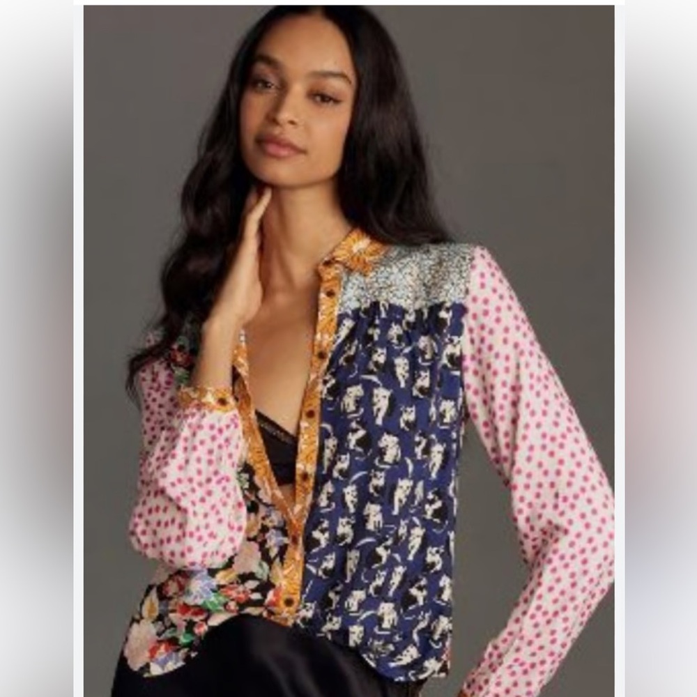 Anthropologie Paz Button Down Shirt